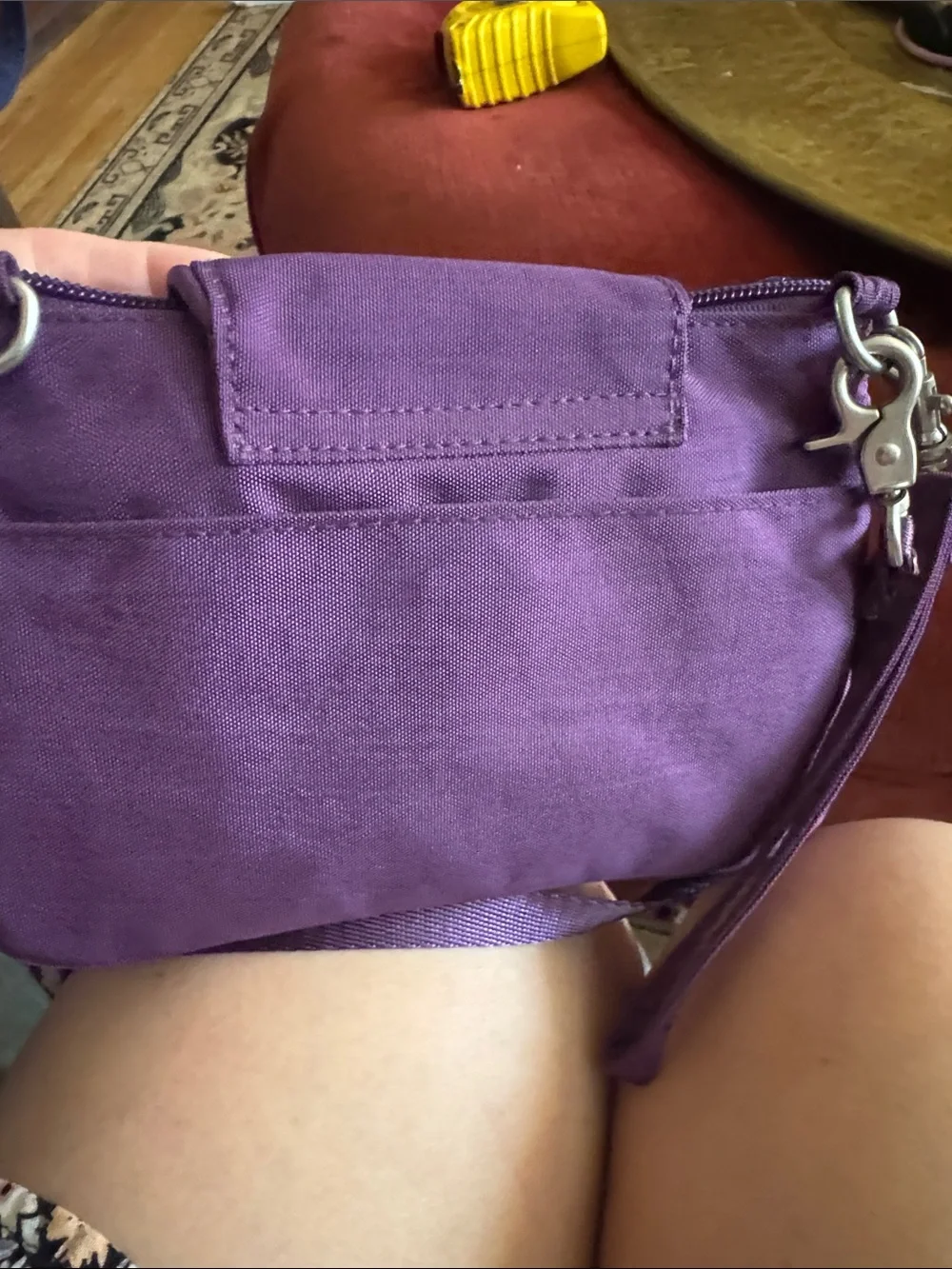 Baggallini Purple Crossbody with Silver Turn-Lock Accent